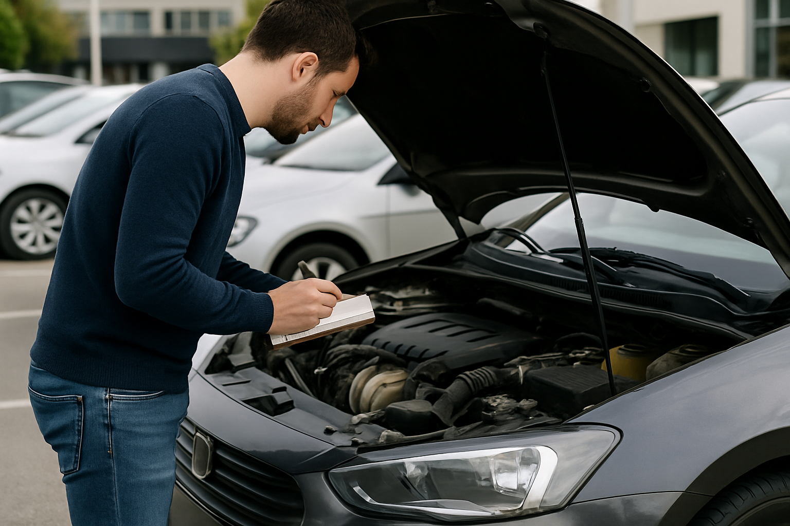 Controllo pratico di un'auto usata prima dell'acquisto